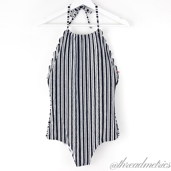 Vanilla Beach Other - V A N I L L A Beach • Scalloped High-Neck Swimsuit